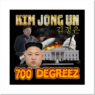 Kim Jong Un 700 Degreez Posters and Art